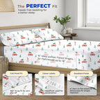Thread Spread 100% Egyptian Cotton Printed Sheets California King Size - 4 Pc 600 Thread Count Cotton Printed Sheets Set For Cal King Bed (Teal), Soft, Cooling, Luxury Hotel 16' Deep Pocket Bedsheet
