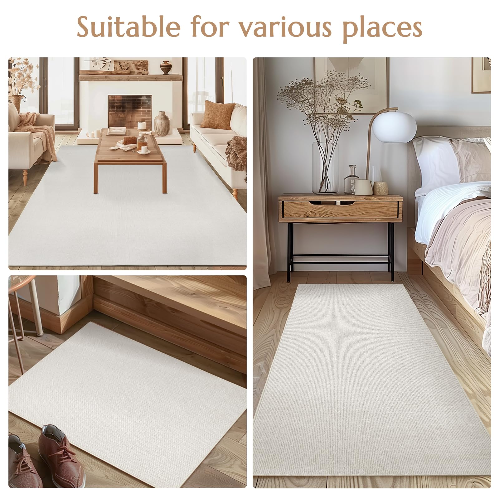 Jinchan Modern Runner Rug 2X5 Washable Rug Hallway Grid Accent Rug Kitchen Rug Indoor Floor Cover Geometric Contemporary Rug Non