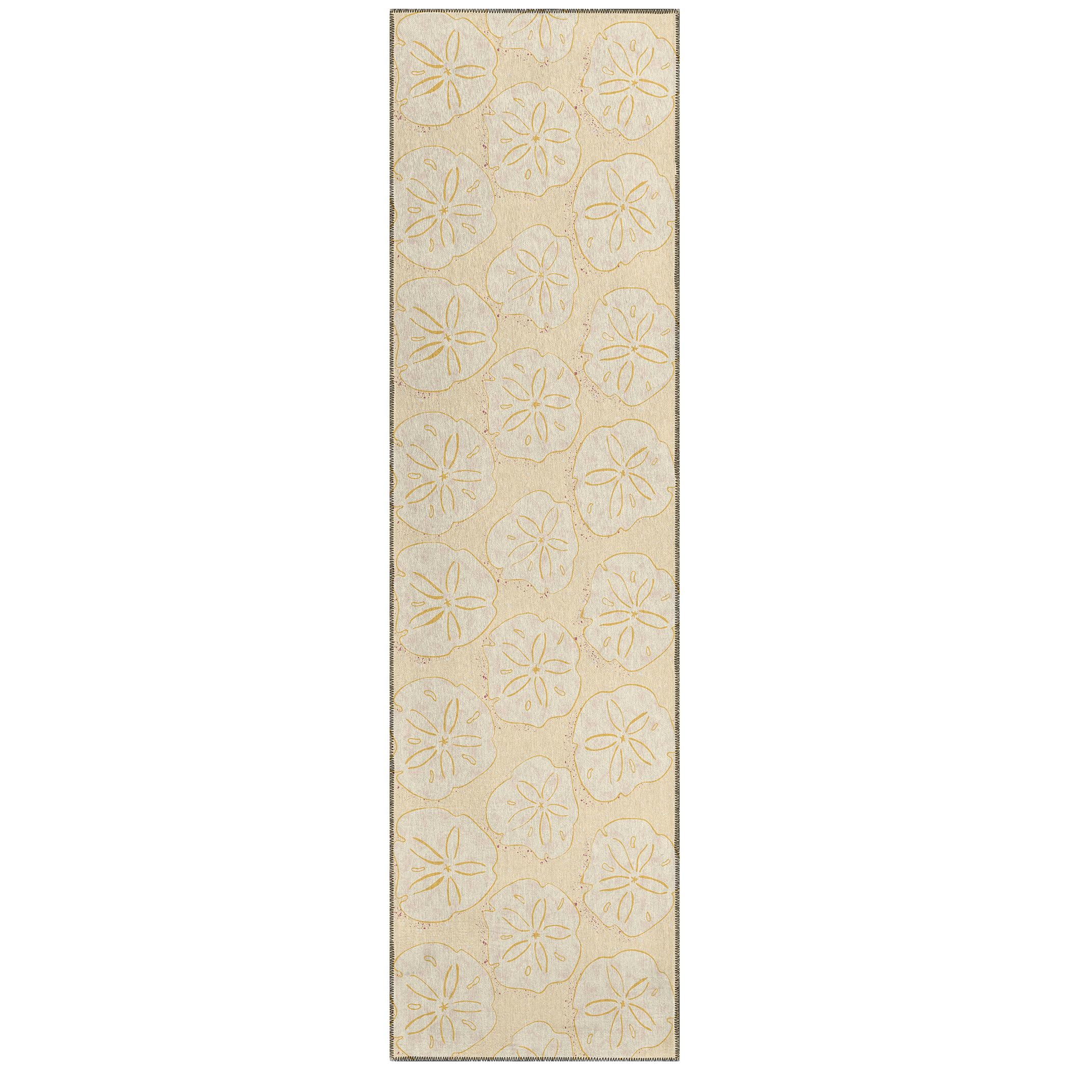 Addison Rugs Surfside Asr40 Sand 2'3" X 7'6" Indoor Outdoor Runner Rug, Easy Clean, Machine Washable, Non Shedding, Bedroom, Living Room, Dining Room, Kitchen, Patio Rug
