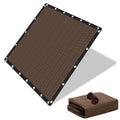 90% Shade Cloth Sun Shade Fabric Privacy Screen Shade Cover For Patio Garden Pergola Shade Cover Canopy With Gromments(Mocha, 8X12 Ft)
