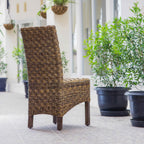 International Caravan Furniture Piece Manila Abaca/Rattan Wicker Dining Chair