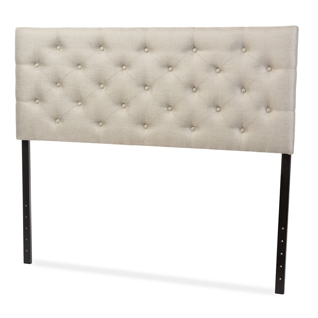 Baxton Studio Viviana Headboard, Queen, Light Beige