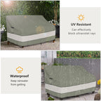 Aacabo Outdoor Sofa Cover,Patio Loveseat Cover,3-Seater Bench Cover,Waterproof Heavy Duty Patio Furniture Covers,85'W X 38'D X 35'H Inches Grey Green
