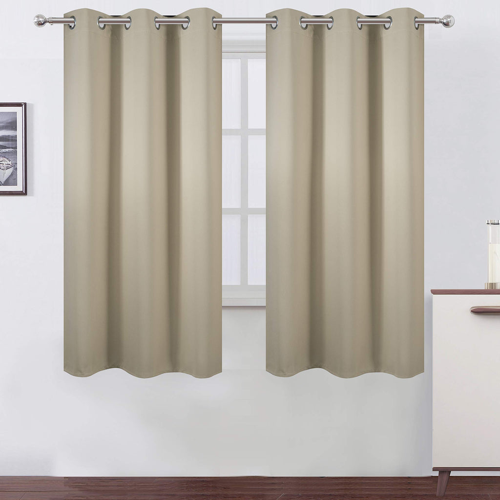 Lemomo Sky Blue Thermal Blackout Curtains/38 X 63 Inch/Set Of 2 Panels Room Darkening Curtains For Bedroom