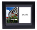 CreativePF- 2 Opening Glass Face Black Picture Frame Holds 5 by 7-inch Media with 10x12-inch Black Mat Collage including Full St