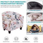 Niluoh Club Chair Slipcover Jacquard Tub Chair Cover Stretch Armchair Covers Sofa Cover Furniture Protector For Living Room (A52