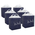 Kuber Industries (Pack of 3) Clothes Basket |106 LTR | Cloth Storage Bin | Square Dori Laundry Bag | Waterproof Toy Basket | Jut
