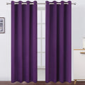 Lemomo Purple Thermal Blackout Curtains/52 X 95 Inch/Set Of 2 Panels Room Darkening Curtains For Bedroom