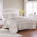 Greenland Home Bella Ruffle 100% Cotton Ruffle-Embellished Quilt Set, 2-Piece Twin, Multicolor