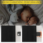 Nicetown Black Out 120 Inch Curtains For Living Room, Faux Linen Hook Belt/Rod Pocket/Back Tab Room Darkening Thermal Window Tre