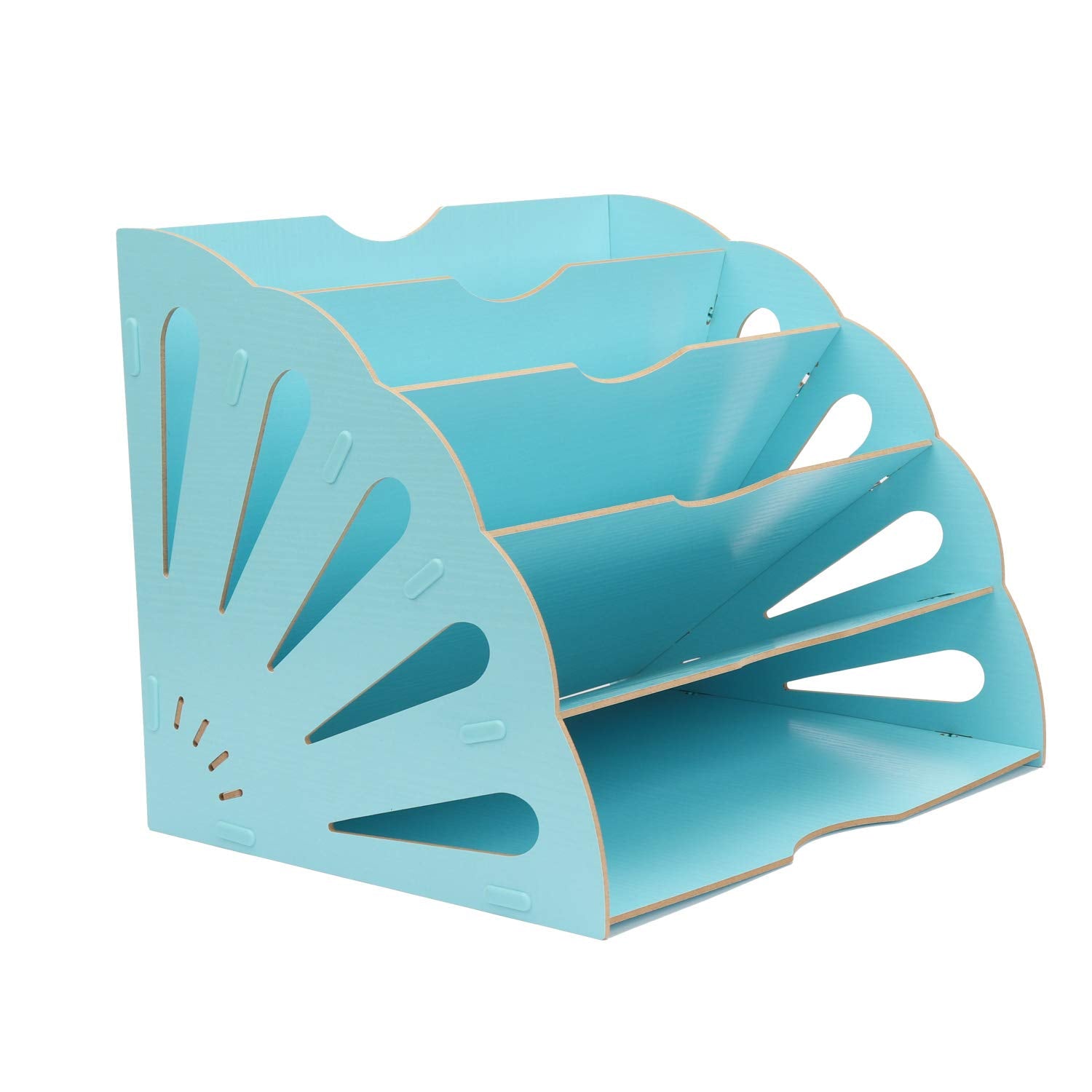 Hiyoo Office 5 Sections Desktop Inclined File Document Sorter Organizer Desk Organizer For Home Office Students Diy Organization