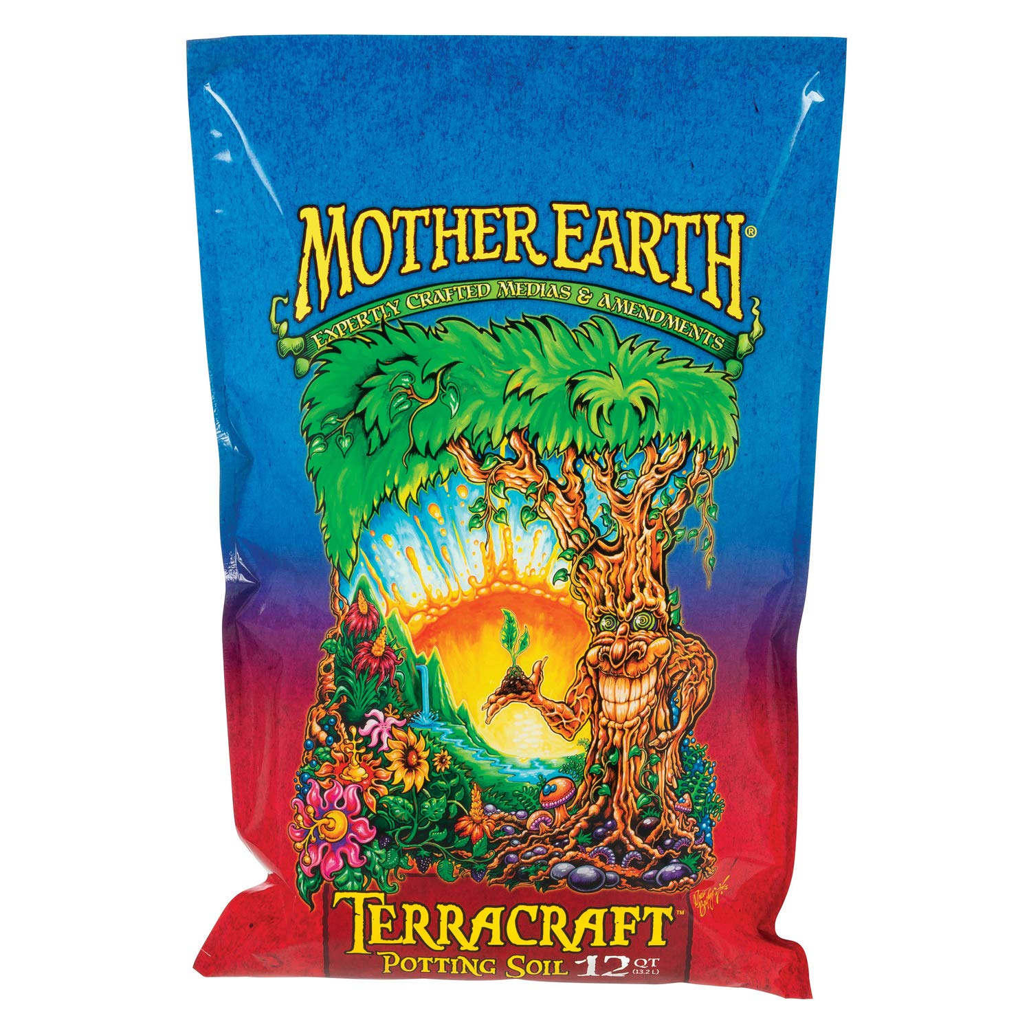 Mother Earth Products Terracraft Potting Soil, All Purpose Potting Soil For All Plants, Flowers, Vegetables And Tomatoes, 12 Qt.