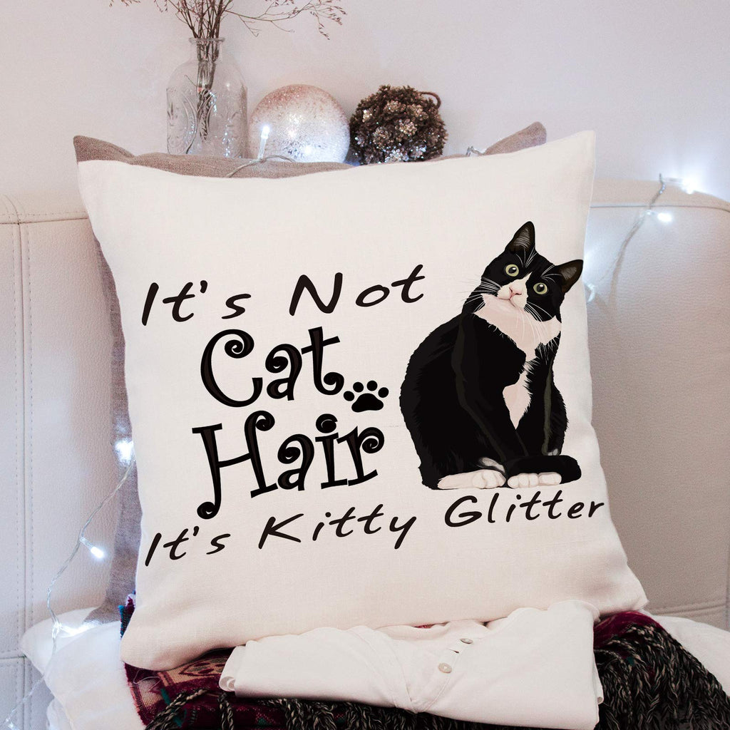 Cat Pillow Case Funny Gift For Cat Lovers Cat Mom Gifts Crazy Cat Lady Gifts For Women Cat Decor, It'S Not Cat Hair It'S Kitty G