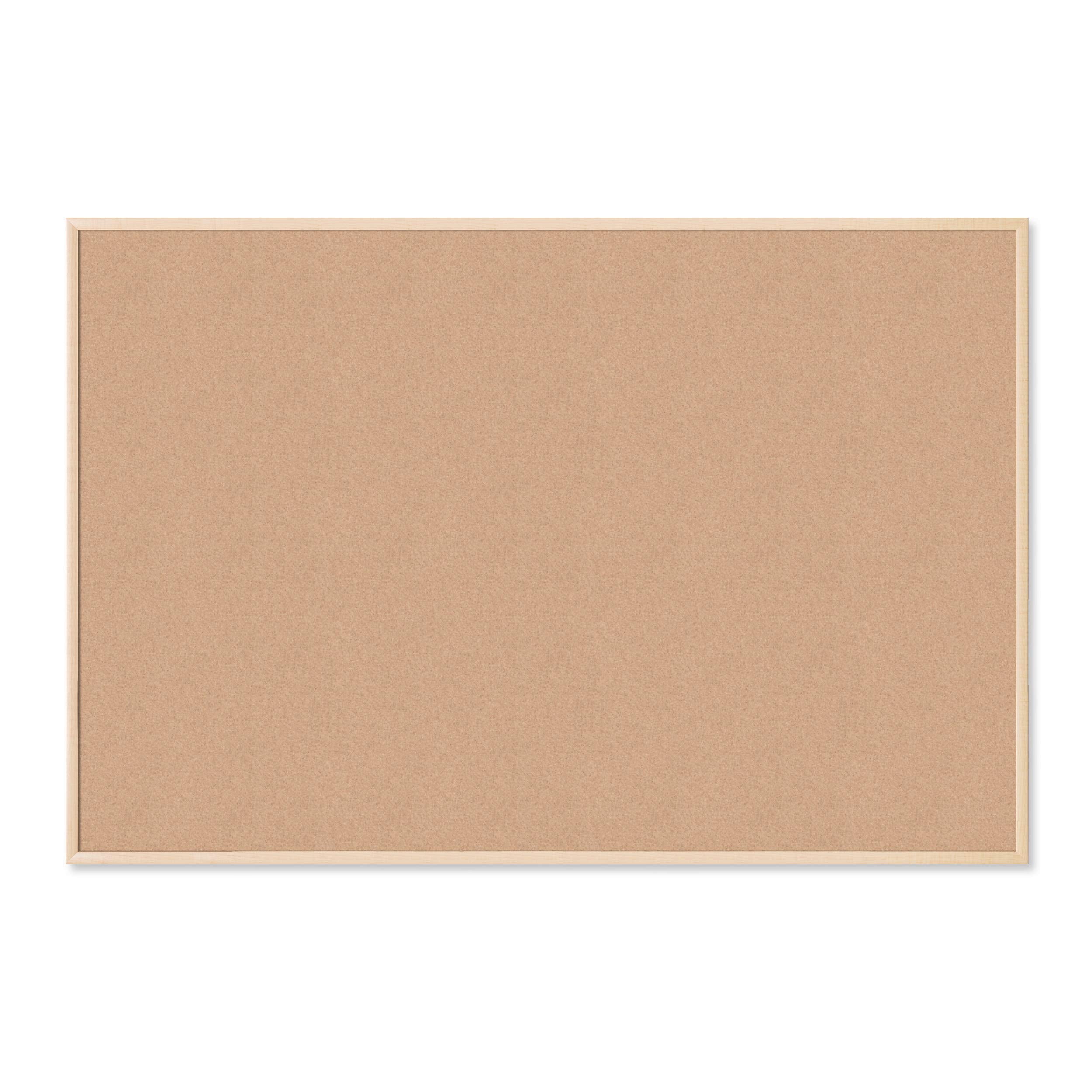 U Brands Cork Bulletin Board, 72 X 48 Inches, Birch Wood Frame