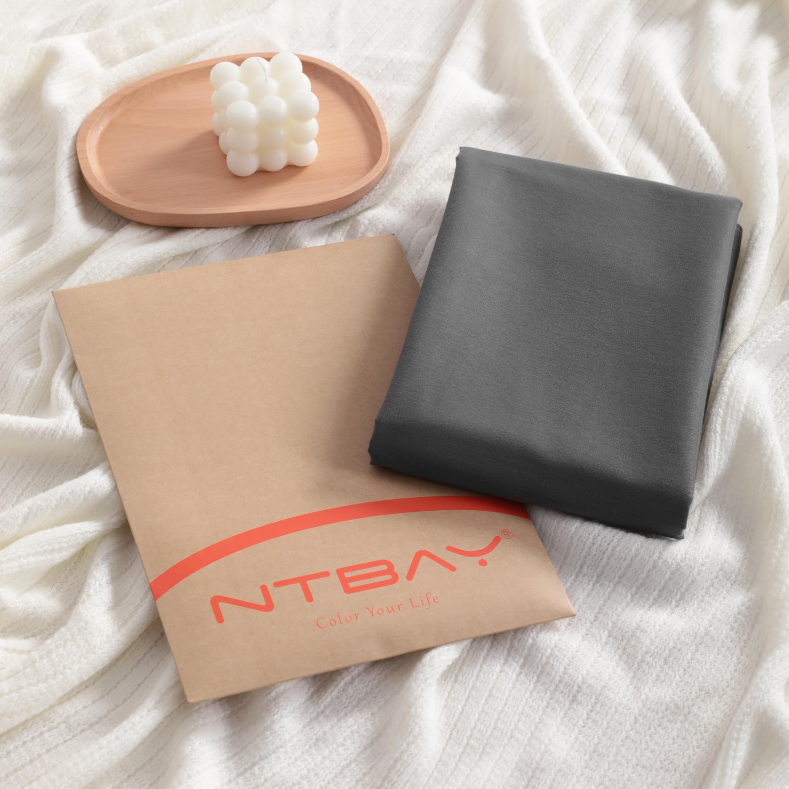 Ntbay Queen Cotton Pillowcases - Envelope Closure 20X30 Pillowcases Set Of 2, Breathable And Soft Bed Pillow Cases, Dark Grey