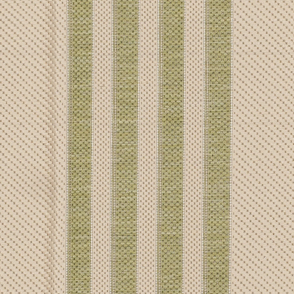 Safavieh Courtyard Collection Area Rug - 5'3'' Square, Beige & Sweet Pea, Stripe Design, Non-Shedding & Easy Care, Indoor/Outdoo