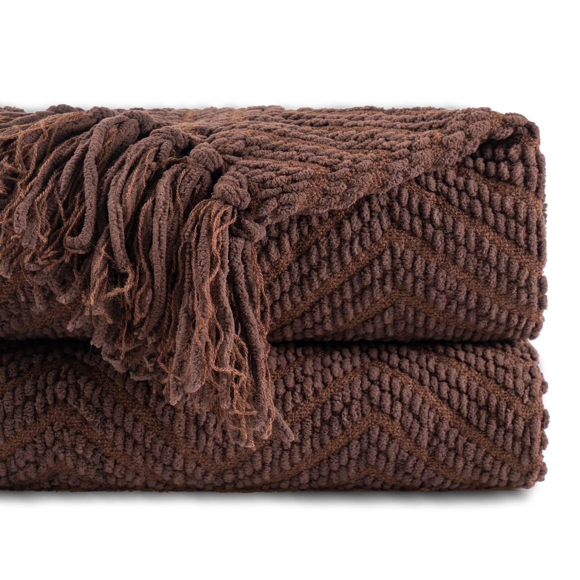Battilo Home Dark Brown Throw Blanket For Couch, Super Soft Cozy Warm Chocolate Throw For Twin Bed, Living Room Chair Bed Sofa H