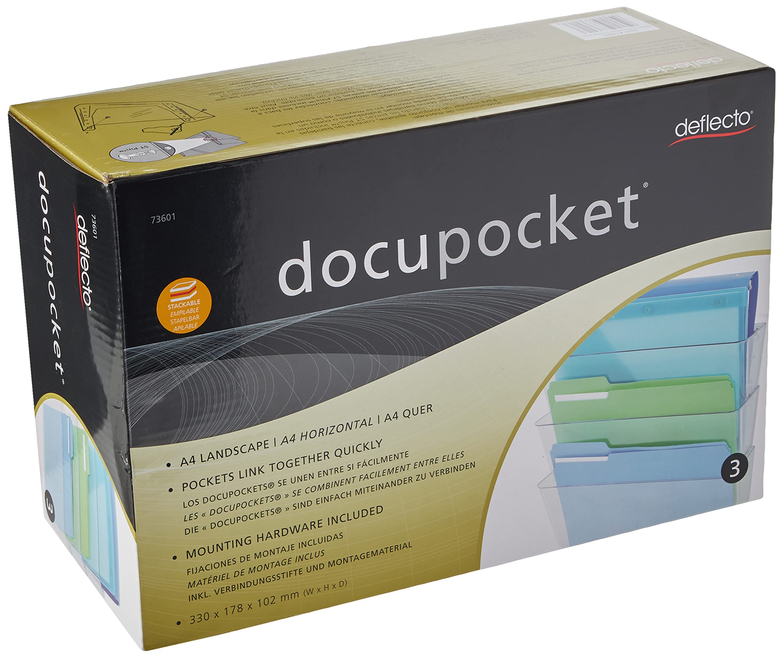 Deflect-O Expanding File Pockets, (Def73601Rt)