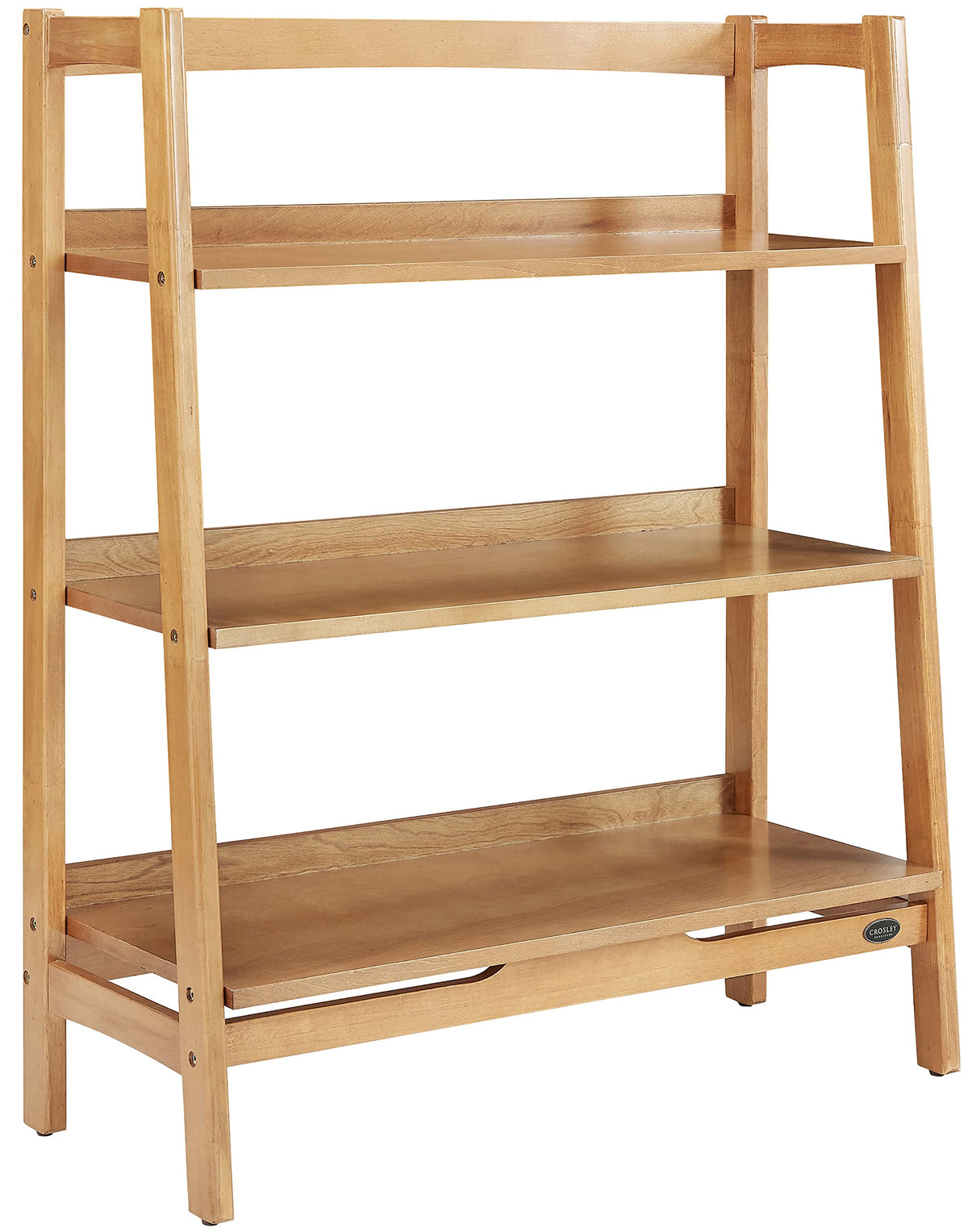 Crosley Furniture Landon Bookcase with 3 Storage Shelves, 3 Tier Bookshelf, Acorn