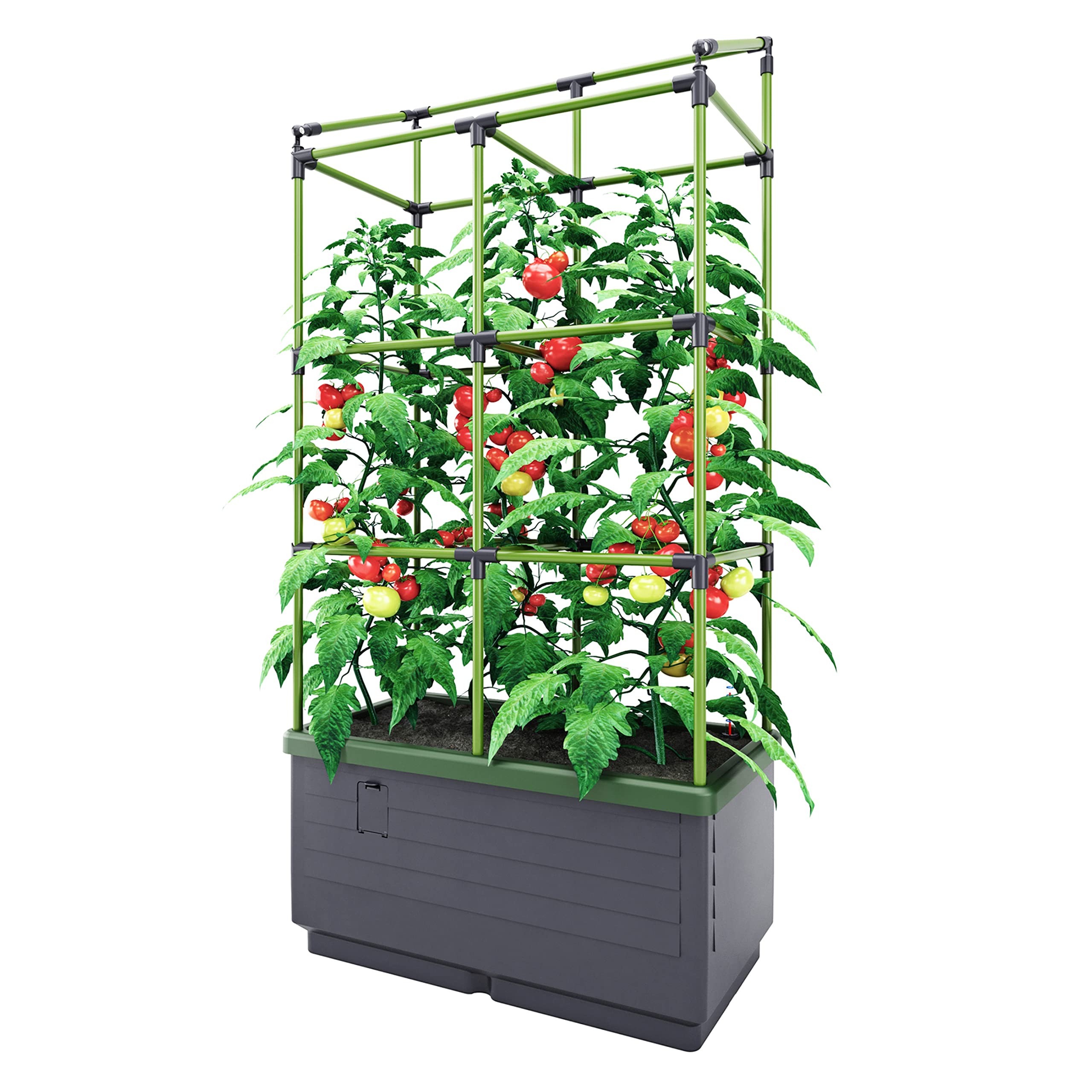 Bio Green City Jungle - Planter With Trellis 13'D X 24'W X 63.39'H - Plant Support - Outdoor Trellis For Climbing Plants, Vin