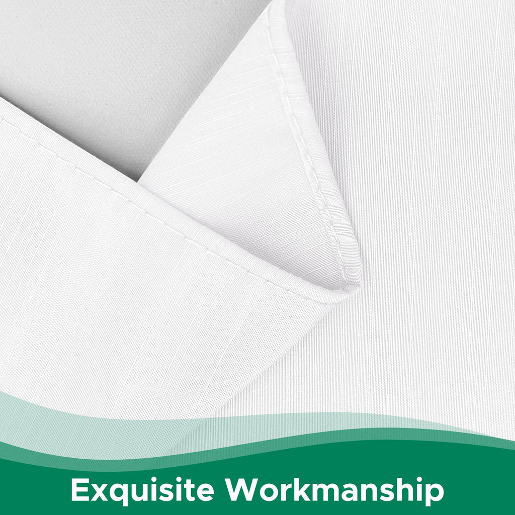 Biscaynebay Wrap Around Bed Skirts For Full & Full Xl Beds 11' Short Drop, White Adjustable Elastic Dust Ruffles Easy Fit Wrinkle Resistant Silky Luxurious Fabric Machine Washable