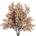 Mandys 6pcs Light Brown Artificial Flowers Silk Fall Flowers Babys Breath Gypsophila 18.7 for Home Kitchen Decor
