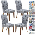 Springrico Chair Covers For Dining Room Set Of 2, Stretch Dining Chair Cover, Washable Spandex Kitchen Parsons Chair Slipcovers,