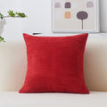 Home Brilliant Throw Pillow Covers Striped Plush Velvet Corduroy 24X24 Pillow Cover Large Pillow Cover For Couch Sofa Floor 24 X