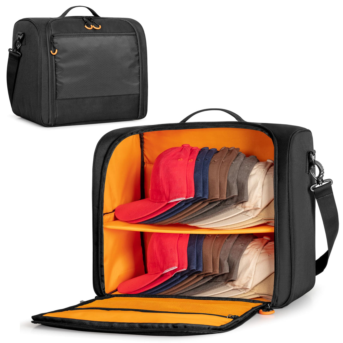 PGmoon Large Hat Bag for Baseball Cap, Cap Organizer carrier for 2024 Caps