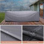 Mrrihand Heavy Duty Patio Furniture Covers, Outdoor Furniture Covers Waterproof Sectional Sofa Set , Patio Table And Chair Set Cover 118'L×57'W×28'H,Grey
