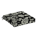 Arden Selections Outdoor Seat Cushion, 19 X 19, Rain-Proof, Fade Resistant 19 X 19, Ashland Black Jacobean