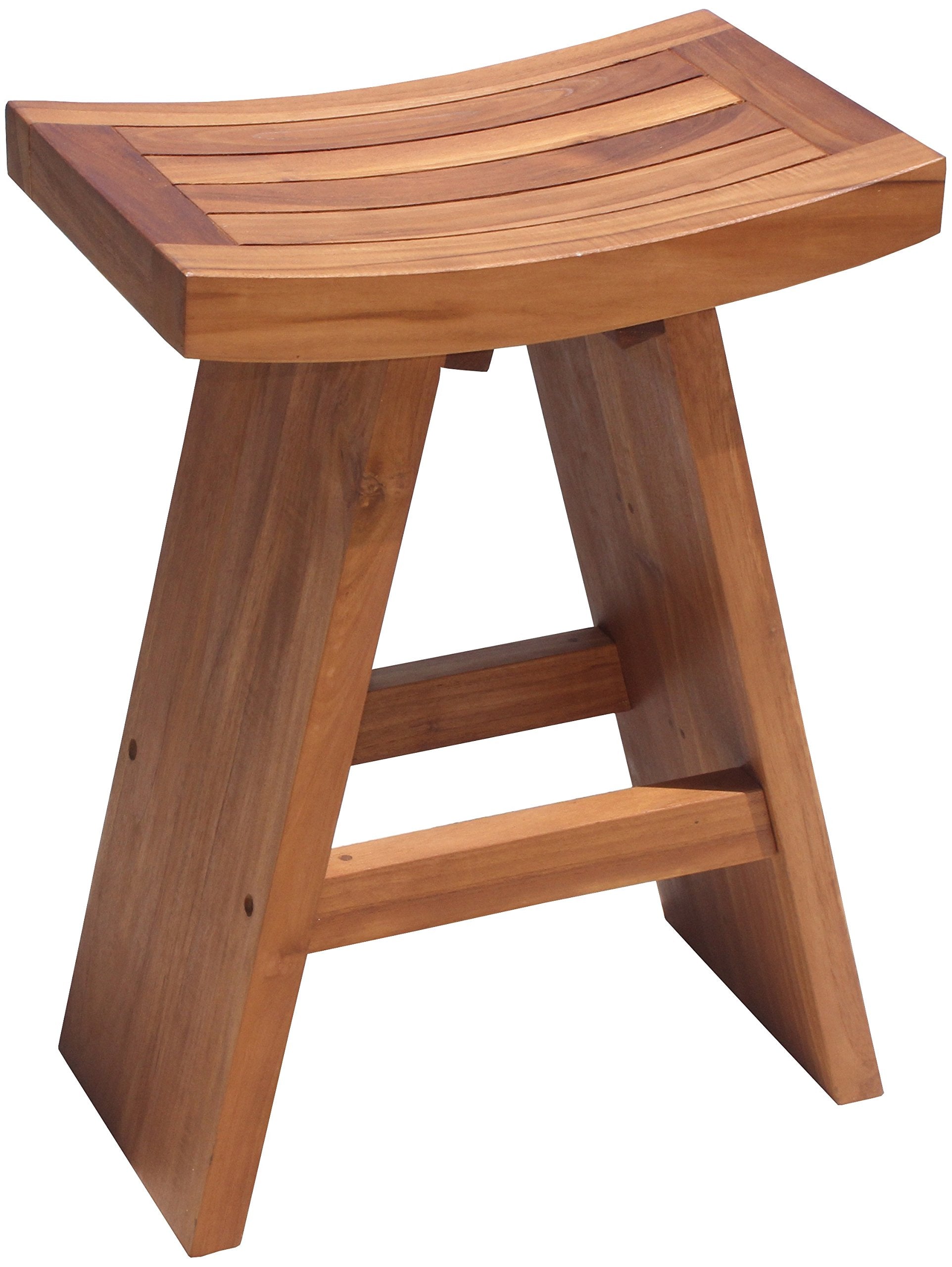 AquaTeak The Original 24 Tall Asia Teak Bar Stool