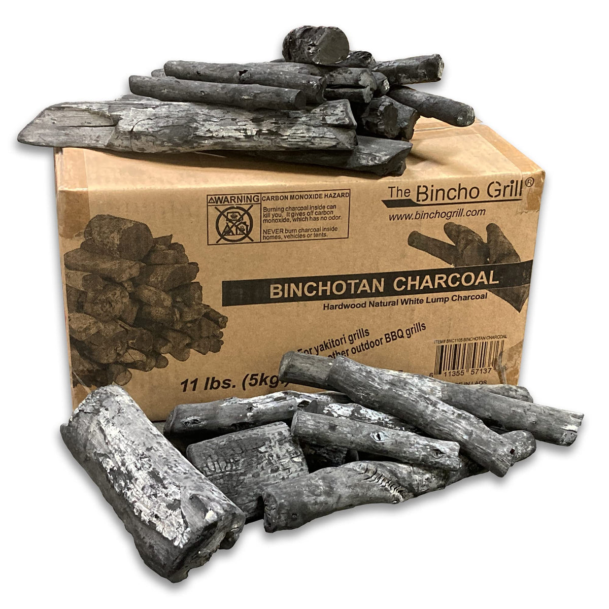 The Bincho Grill Binchotan Charcoal For Japanese Bbq 11Lbs. Premium Hardwood High-Grade For Yakitori (11.00, Pounds)