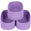 CubesLand Baby Girls Organizer Storage Basket Cubes Bins for Nursery,Small Purple Basket Organizing Cute Baskets Dog Toy Basket,