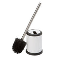 Bath Bliss Toilet Brush and Holder | Self Closing Lid | 360 Degree Brush Head | Bathroom Cleaning | Compact Size | Storage and O