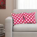 Sej Cotton Geometric Hd Digital 16 By 16 Cushion Covers (Set Of 2)