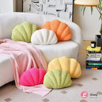 Lfsaaj Beige Seashell Throw Pillows, Shell Shaped Throw Pillows, 13 Inch Soft Home Decorative Pillow Plush Cushion For Bed Couch