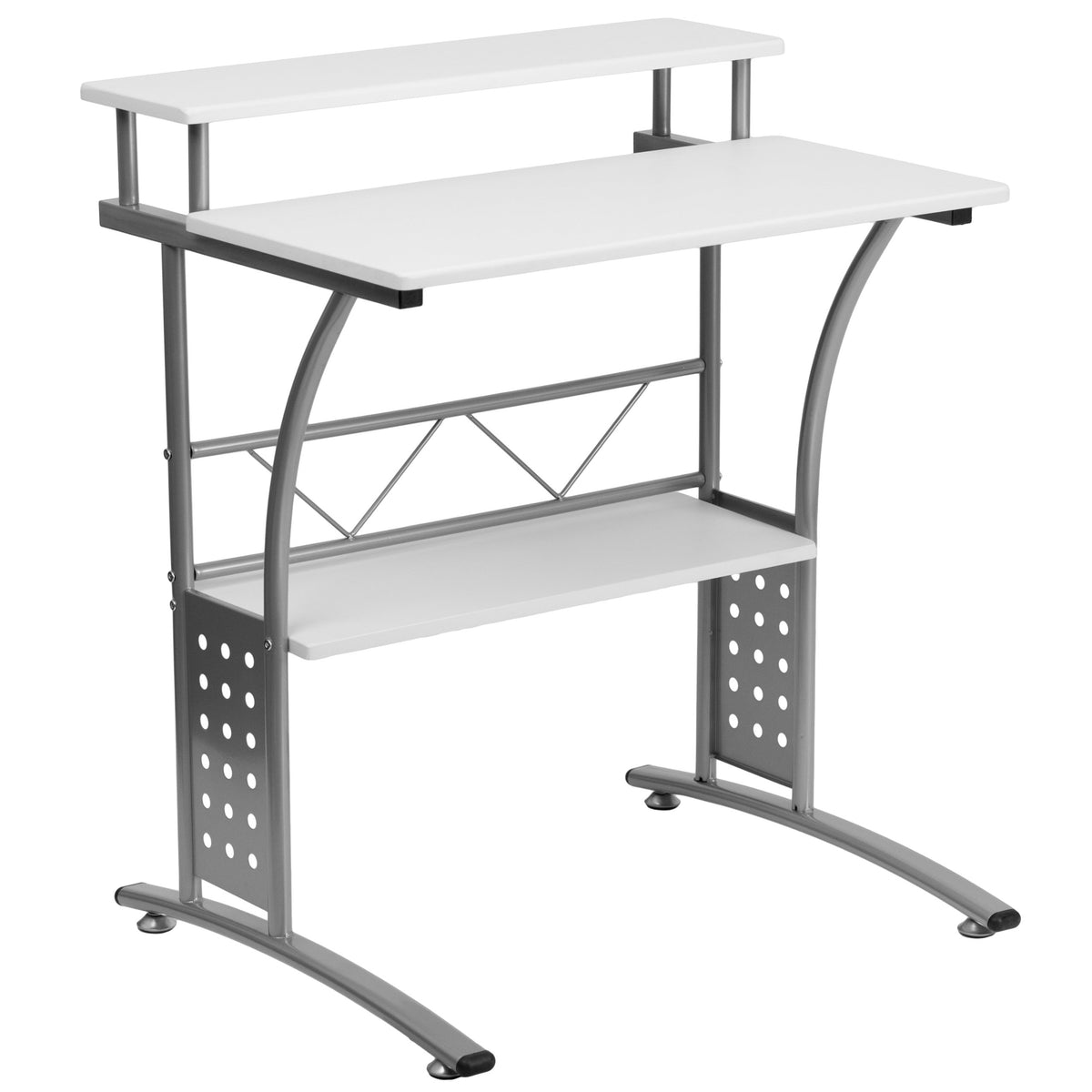 Flash Furniture Clifton White Computer Desk 28 Inch