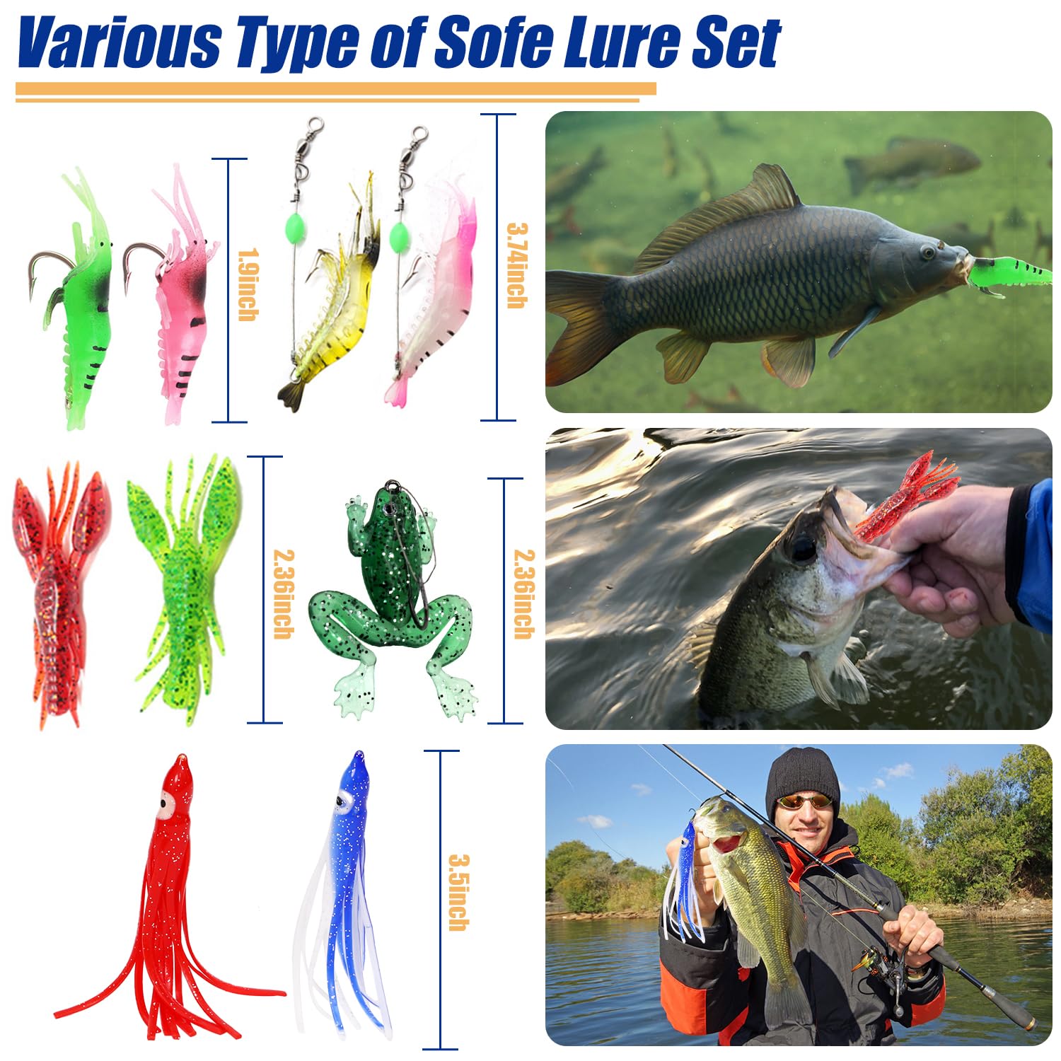 Fishing Advent Calendar 2024 Adult Men Teen Boys, 24 Day Fishing Lure Countdown Calendar With Spoons Minnow Popper Crankbait Vib