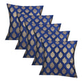 Pink Parrot Durable Dopian Silk Jacquard Square Throw Cushion/Pillow Covers (12X12Inch/30X30 Cm)  Set Of 5