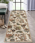 Morebes Floral Kitchen Runner Rug,Washable Runner Rugs for Hallway 2x6,Non-Slip Bath Mat Distressed Paisley Rug Indoor Floor Car