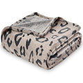 Sochow Three-Dimensional Leopard Print Flannel Fleece Throw Blanket, Lightweight Super Soft Cozy Plush Blanket For Couch Bed, 60