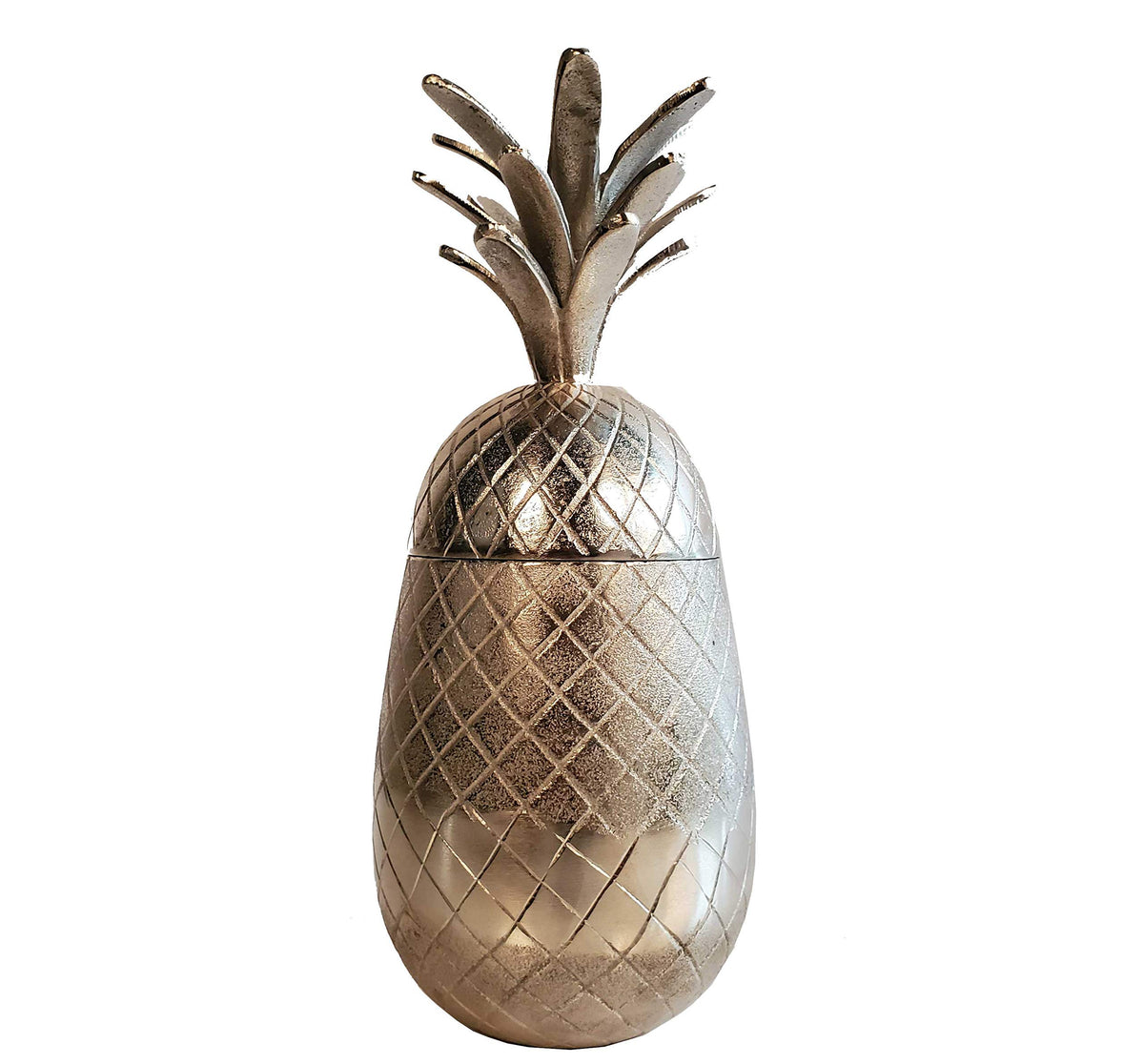 HomeRoots Pineapple Storage Aluminium Decor