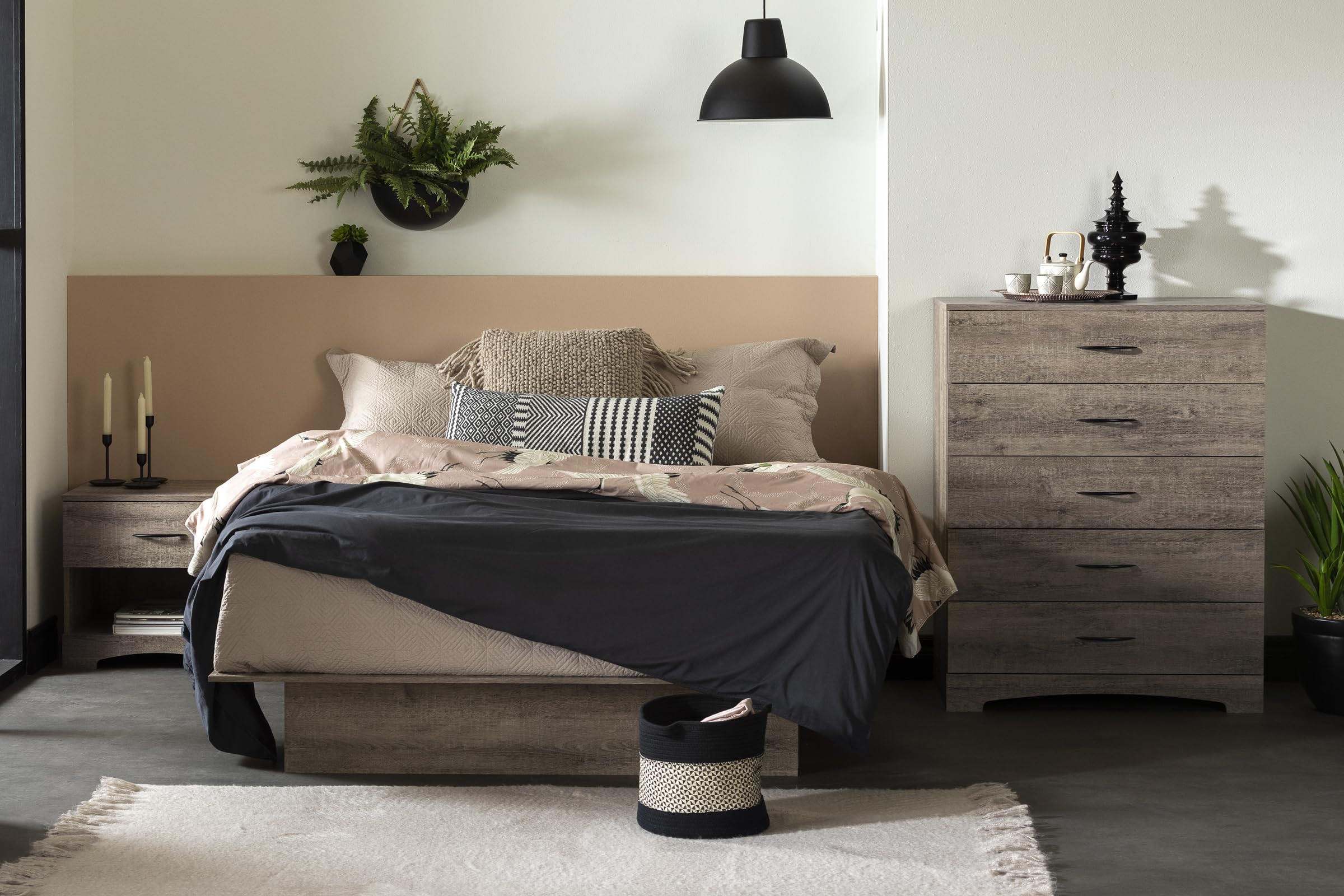 South Shore Step One 5-Drawer Chest Dresser, Weathered Oak