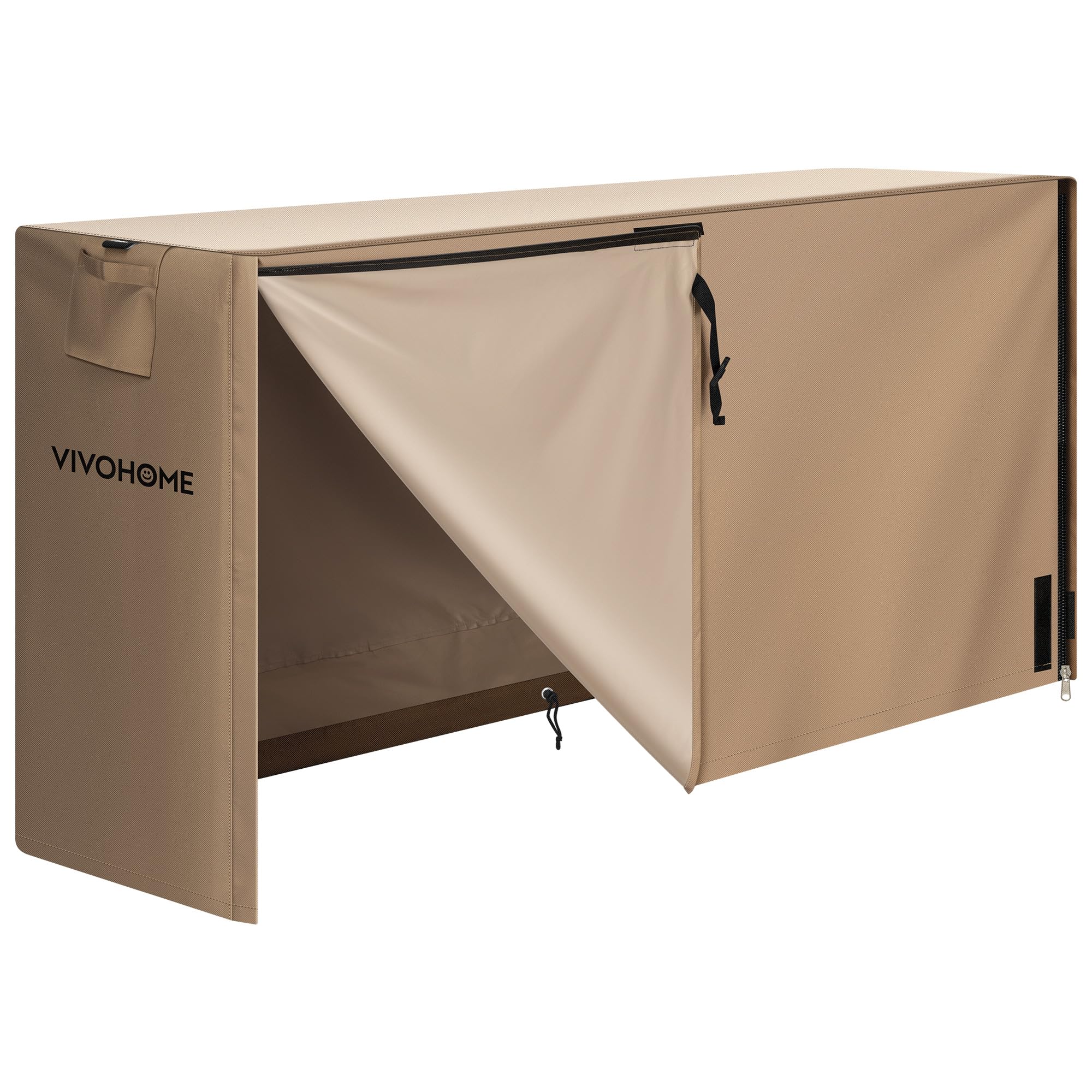 Vivohome 6Ft Firewood Log Rack Cover, Heavy Duty 600D Oxford, Double Layer Outdoor Weather Resistant Fire Wood Storage Holder Co