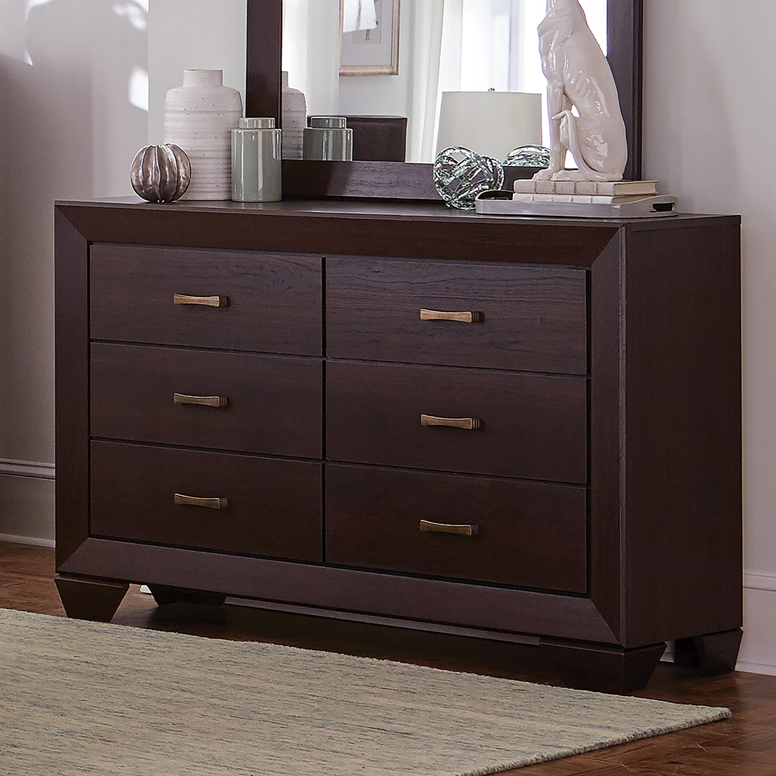 Coaster Fenbrook 6 Drawer Dresser Dark Cocoa 204393