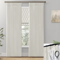 Shineland 90 Inch Curtains Long,Extra Wide Blackout Thick Linen Pinch Pleated Black Block Out Farmhouse Curtains For Living Room Bedroom 2 Panels Set