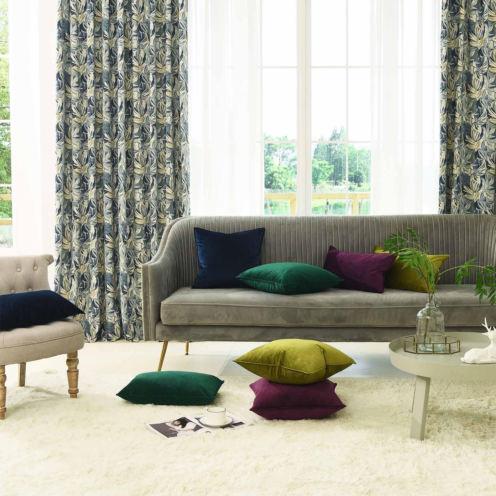 Juspurbet Olive Decorative Velvet Throw Pillow Covers 16X24 Inch Set Of 2,Broadside Soft Cushion Case With Invisible Zipper For