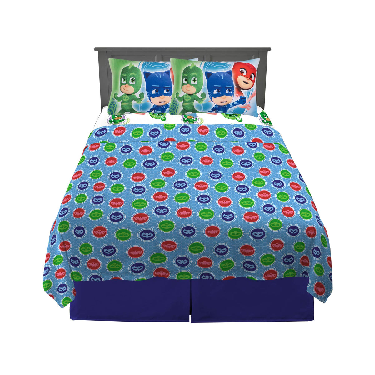 Franco Kids Bedding Super Soft Sheet Set, 4 Piece Full Size, Pj Masks