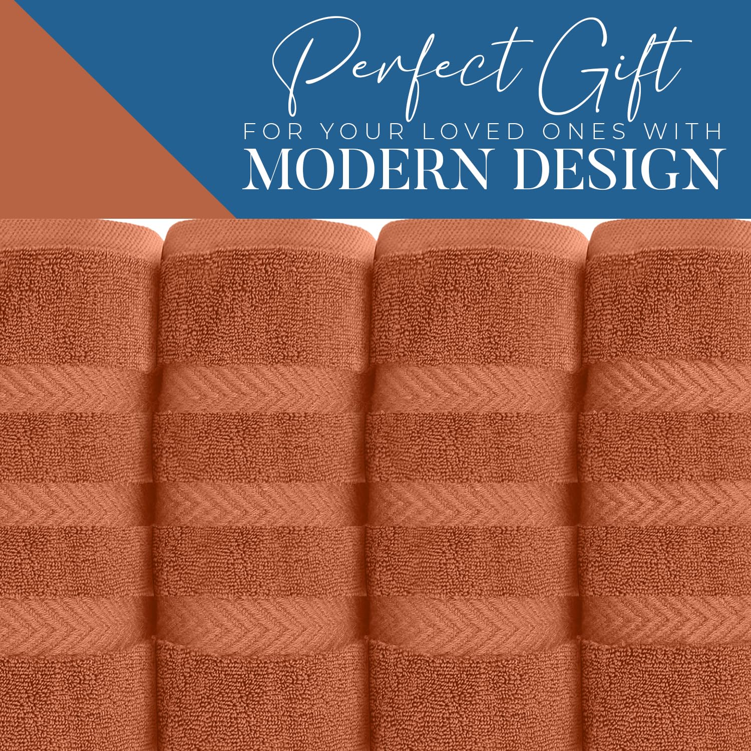 Dan River 100% Cotton Jumbo Bath Sheets - Ultra Soft & Absorbent Towels For Home, Spa, Gym 35   X70    -Orange